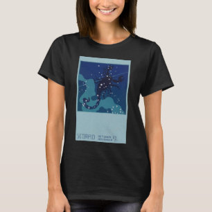 Camiseta Constelación de Escorpio, astrología zodiacal vint