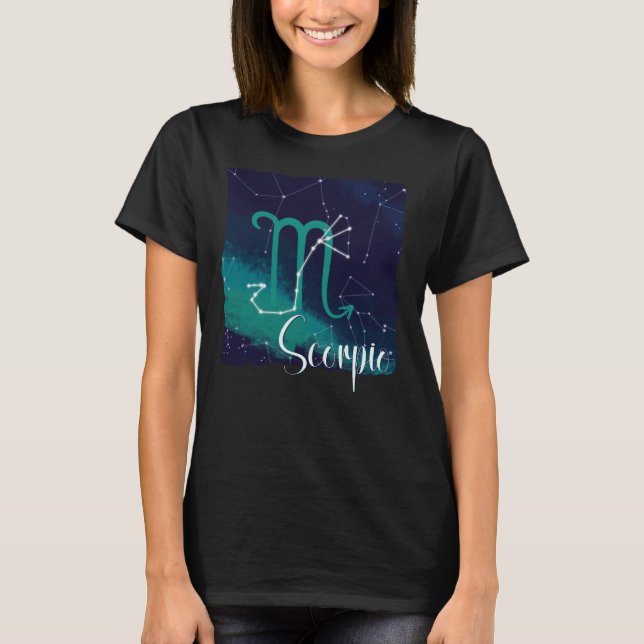 Camiseta Constelación de Escorpio Zodiaco (Anverso)