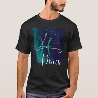 Camiseta Constelación de Pisces Zodiac