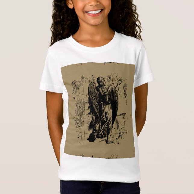 Camiseta Constelación de Rótulo Virgo Hevelius 1690 (Anverso)