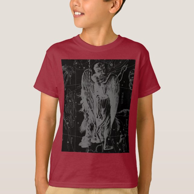 Camiseta Constelación de Rótulo Virgo Hevelius Decoración N (Anverso)