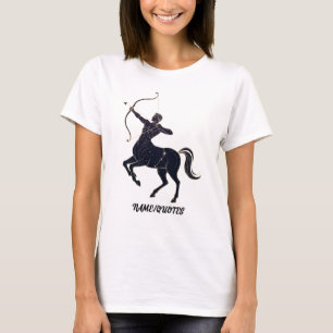 Camiseta Constelación de Sagitario Arte de Línea – Zodíaco