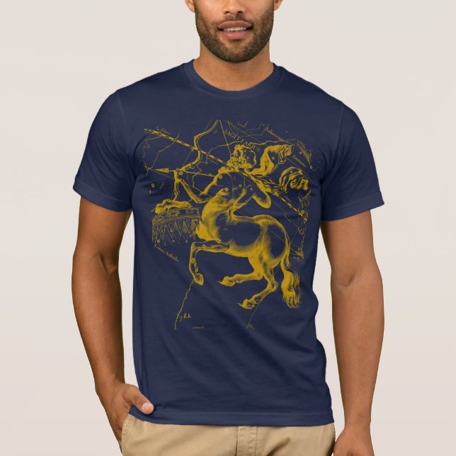 Camiseta Constelación de Sagittarius Hevelius alrededor de  (Anverso)