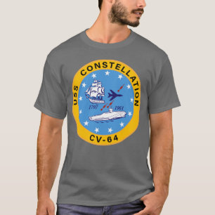 Camiseta Constelación de USS CV-64 Compañía aérea Insig