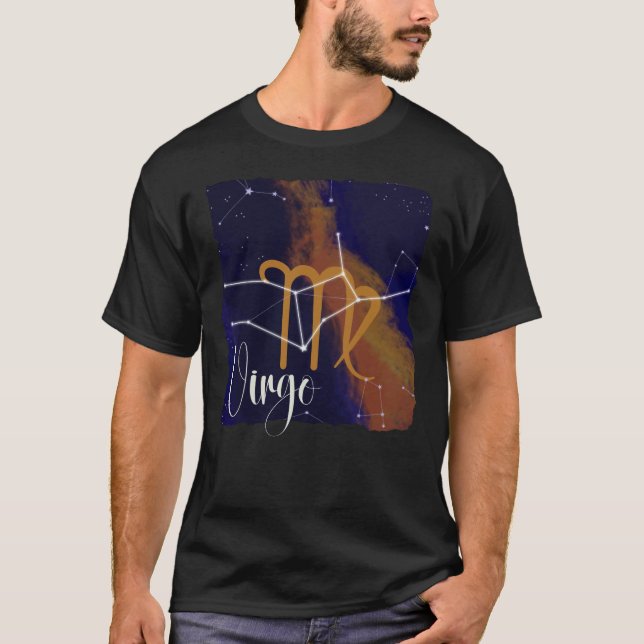Camiseta Constelación de Virgo Zodiac (Anverso)
