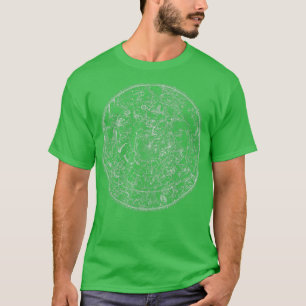 Camiseta Constelación del gráfico estelar del mapa del ciel