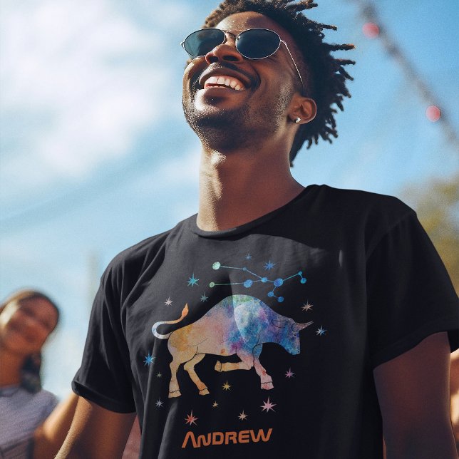 Camiseta Constelación del Tauro Estrella de la Acuarela Zod (Subido por el creador)