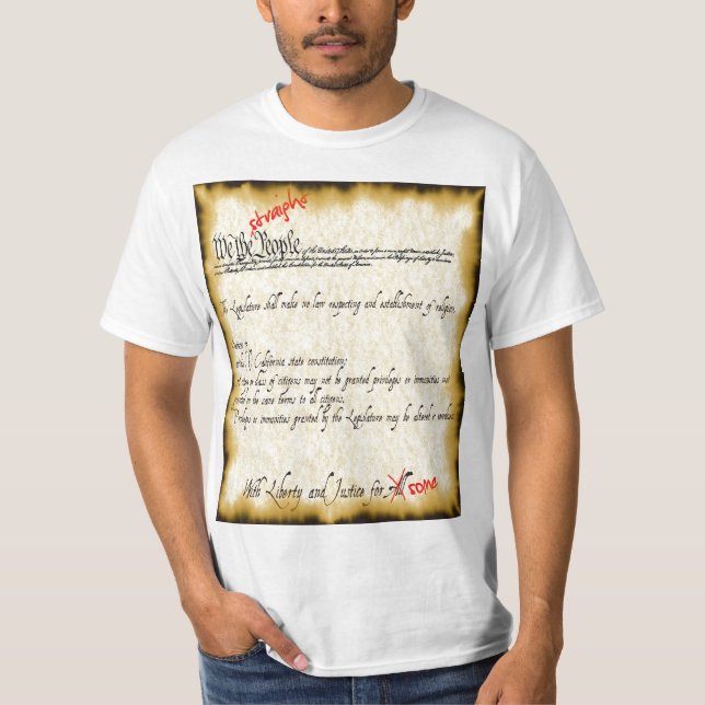 Camiseta constitución de Prop8 (Anverso)