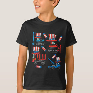 Camiseta Construcción Americana 4 de Julio Cuarto Niño