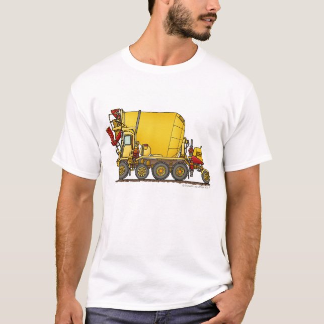 Camiseta Construcción Ap del camión de la descarga del (Anverso)