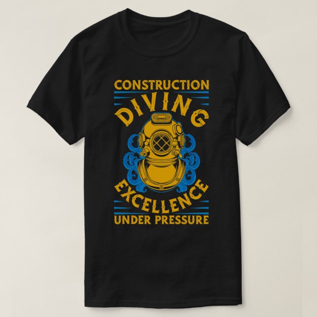 Camiseta Construcción Buceo en alta mar (Diseño del anverso)