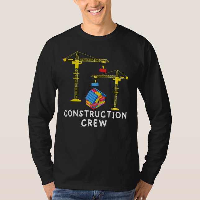 Camiseta Construcción Construcción de bloques de construcci (Anverso)