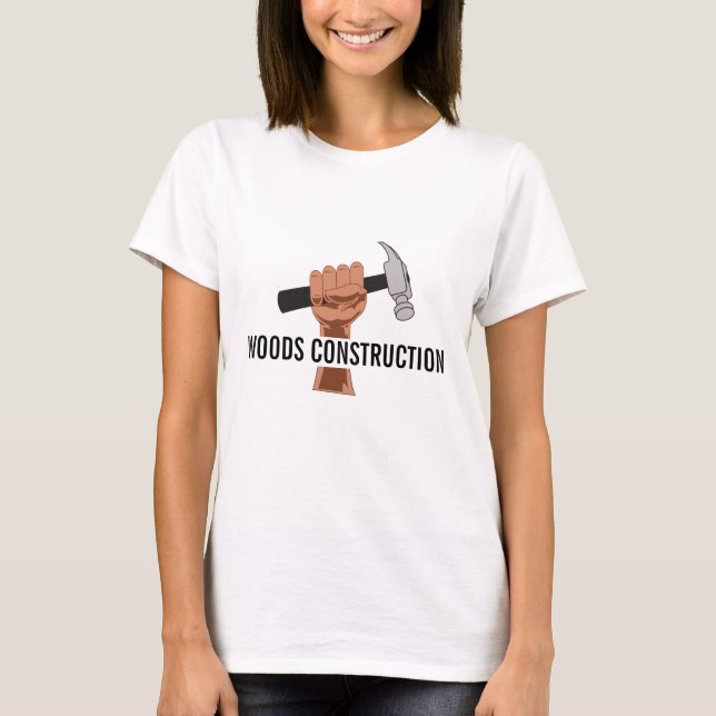 Camiseta Construcción/Construcción personalizada (Anverso)