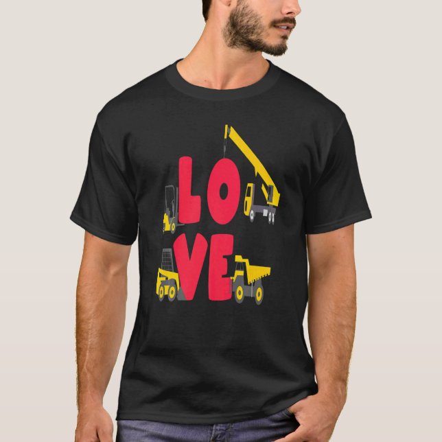 Camiseta Construcción de Amor Día de los Padres Equipo pesa (Anverso)