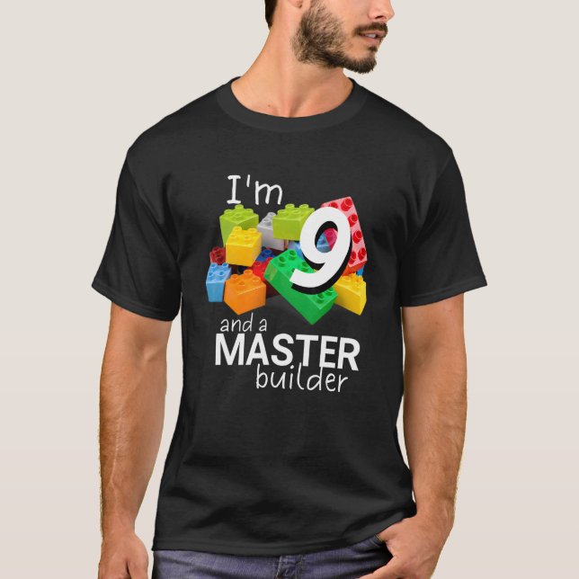 Camiseta Construcción de bloques de corte de Master Builder (Anverso)