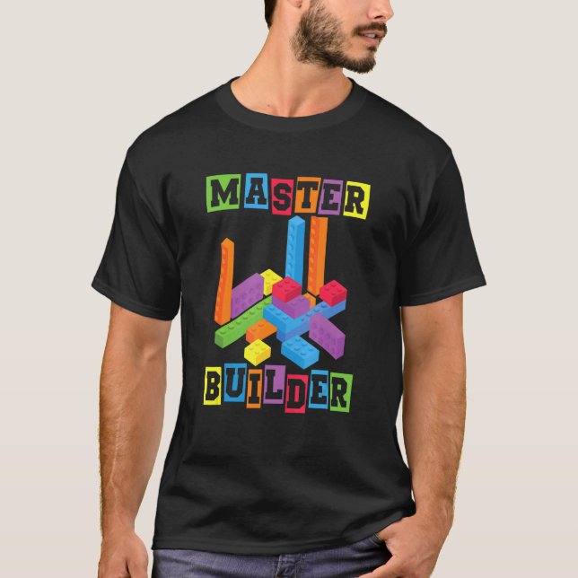 Camiseta Construcción de bloques de maestría Ladrillos de j (Anverso)