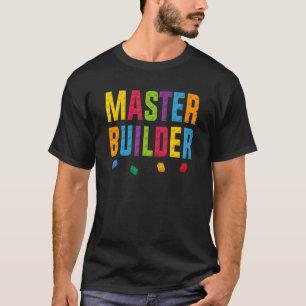 Camiseta Construcción de bloques Ladrillos Construcción Gen