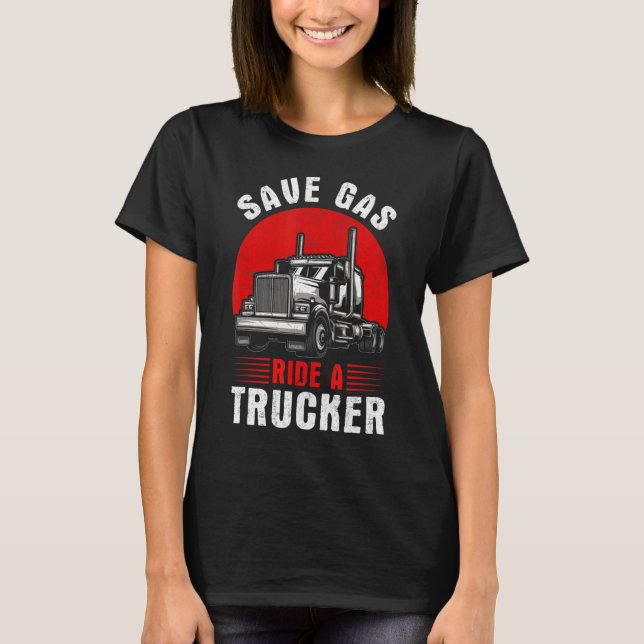 Camiseta Construcción de camioneros Trabajadores Vehículo C (Anverso)
