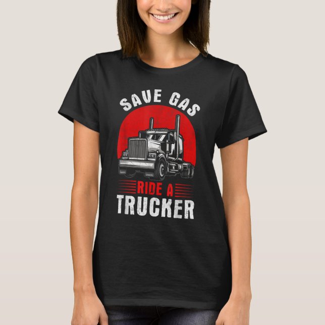 Camiseta Construcción de camioneros Trabajadores Vehículo C (Anverso)