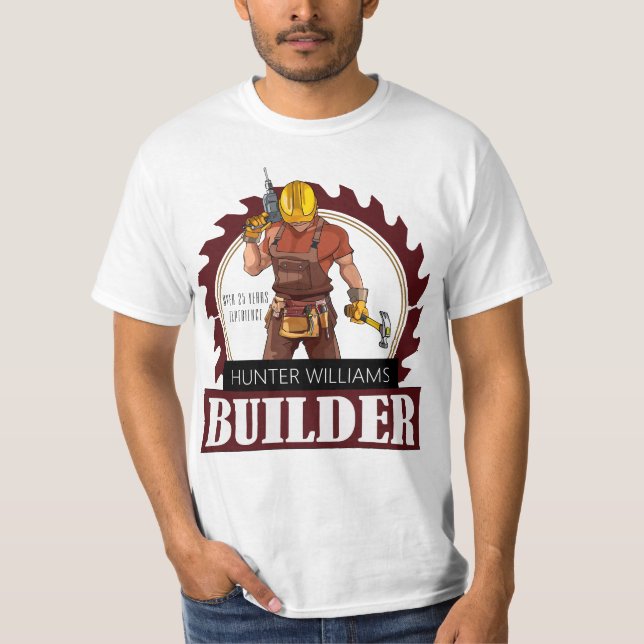 Camiseta Construcción de Construcción Rustica Construcción  (Anverso)