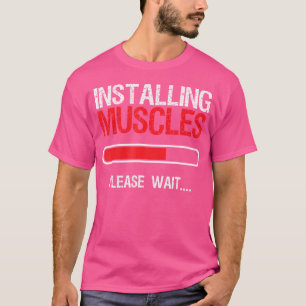 Camiseta Construcción de cuerpo divertida Levantamiento de