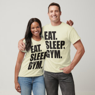 Camiseta Construcción de cuerpos - Comer, dormir, gimnasio