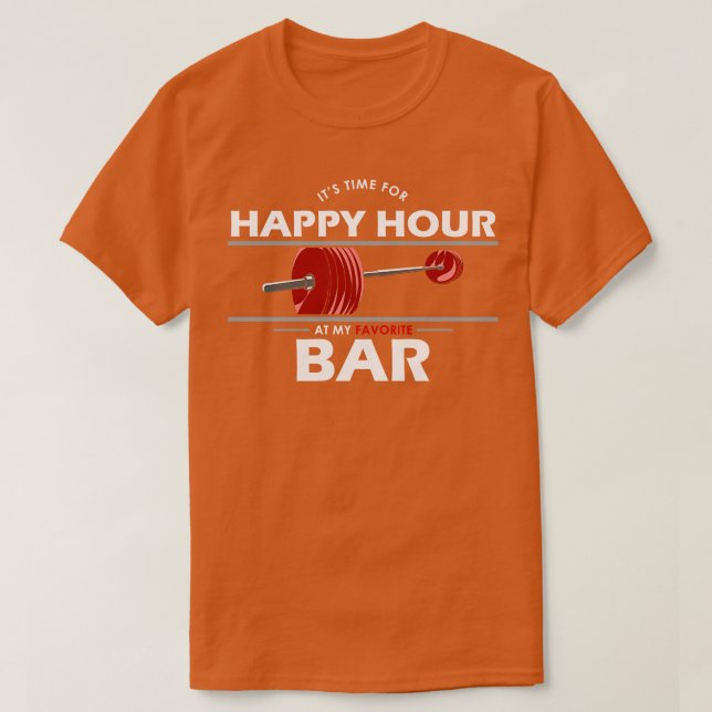 Camiseta Construcción de cuerpos con Barbell 2 (Diseño del anverso)