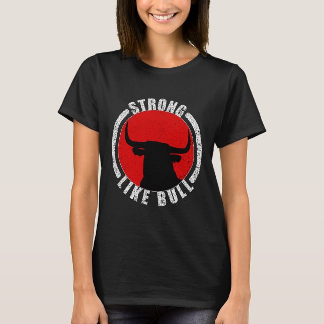 Camiseta Construcción De Cuerpos De Toro Y Levantamiento De (Anverso)