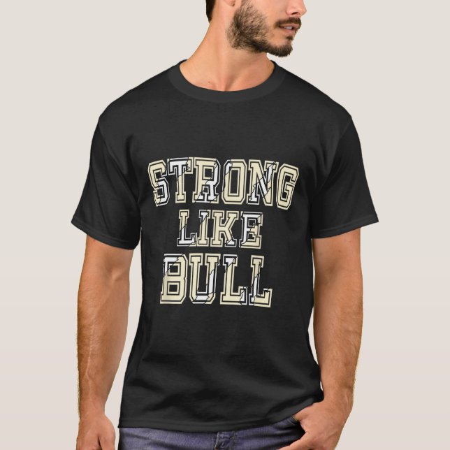 Camiseta Construcción De Cuerpos De Toro Y Levantamiento De (Anverso)