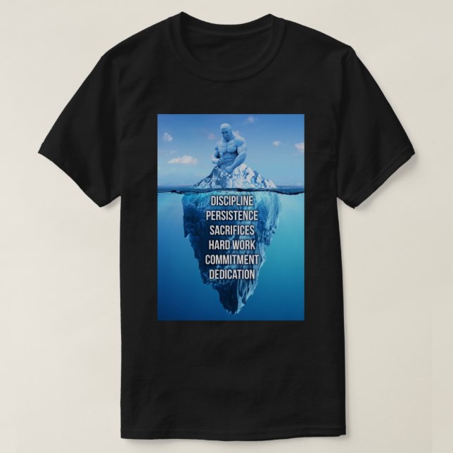 Camiseta Construcción de cuerpos Escultura Iceberg Motivaci (Diseño del anverso)