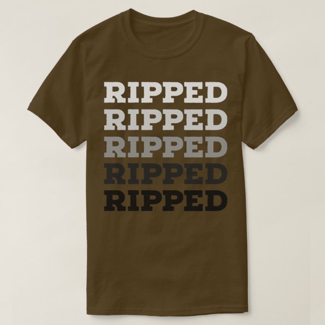 Camiseta Construcción de cuerpos RIPPED (Diseño del anverso)