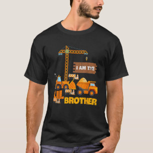 Camiseta Construcción de Cumpleaños Soy el Hermano Menor Fa