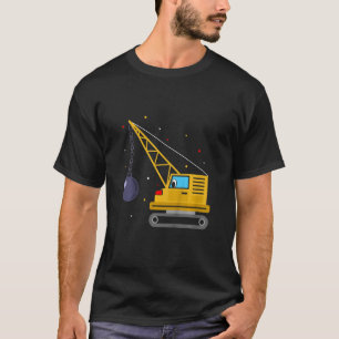 Camiseta Construcción de destrucción de excavadora de bolas
