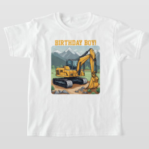 Camiseta Construcción de equipos de excavación de niños de
