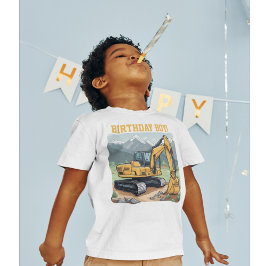 Camiseta Construcción de equipos de excavación de niños de