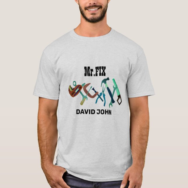 Camiseta Construcción de herramientas de reparación de carp (Anverso)