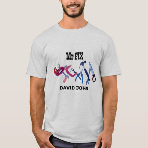 Camiseta Construcción de herramientas de reparación de carp