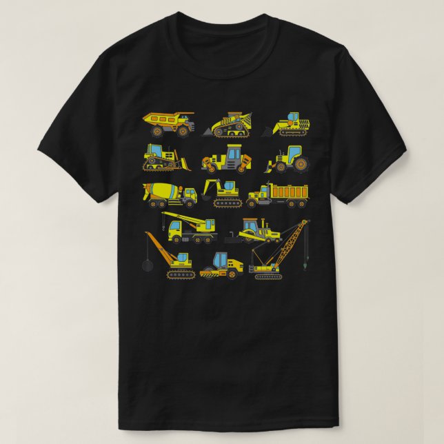 Camiseta Construcción de Idea de Excavador de Sitio de Cons (Diseño del anverso)