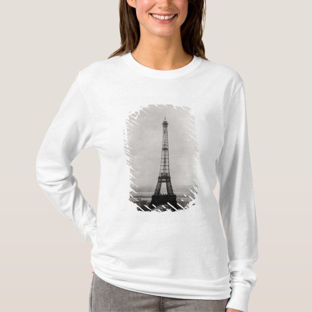 Camiseta Construcción de la torre Eiffel (Anverso)