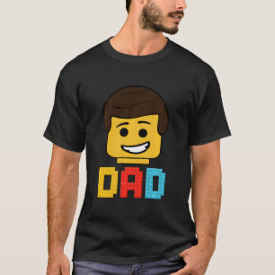 Camiseta Construcción de ladrillos Bloques Papá Master Buil