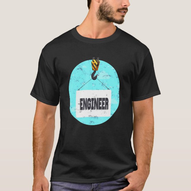 Camiseta Construcción de maquinaria pesada para el operador (Anverso)
