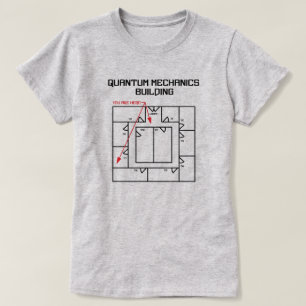 Camiseta Construcción de mecánica cuántica
