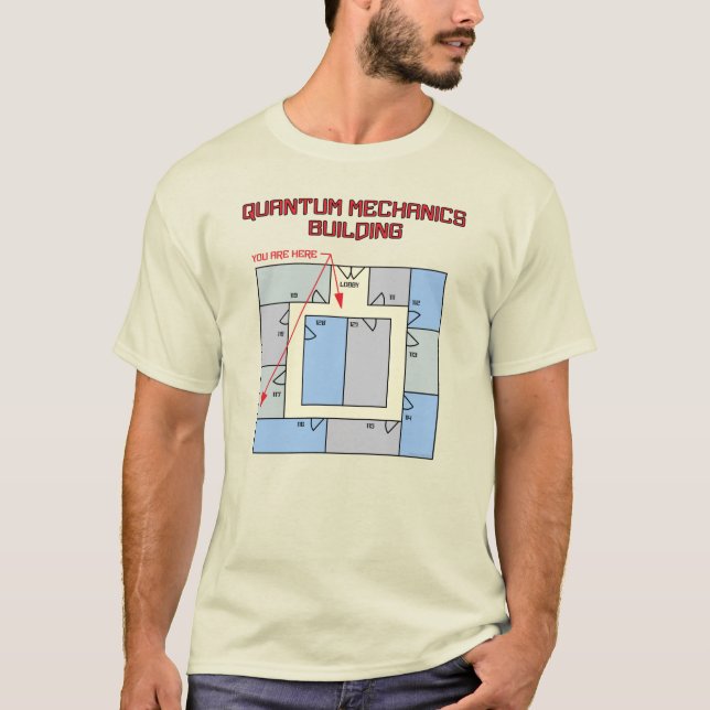 Camiseta Construcción de mecánica cuántica (Anverso)