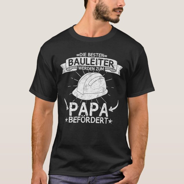 Camiseta Construcción de Mens Builder Bauherr Papa Padre (Anverso)