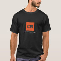 Construcción de monograma cuadrado naranja, electr