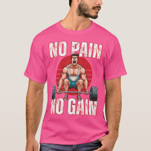 Camiseta Construcción de Músculo Sin Dolor Sin Ganancia Lev