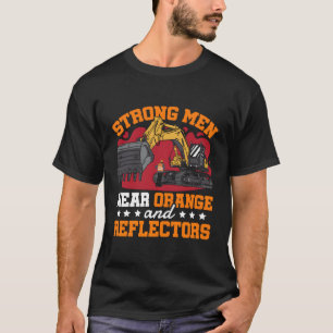 Camiseta Construcción De Naranjas Y Reflejadores De Ropa Fu