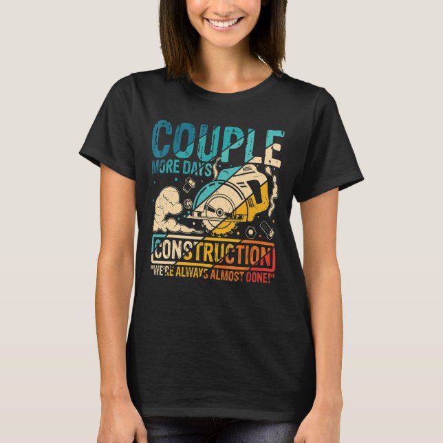Camiseta Construcción de obras de construcción de minas (Anverso)