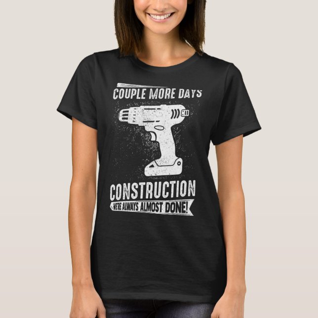 Camiseta Construcción de obras de construcción de minas (Anverso)