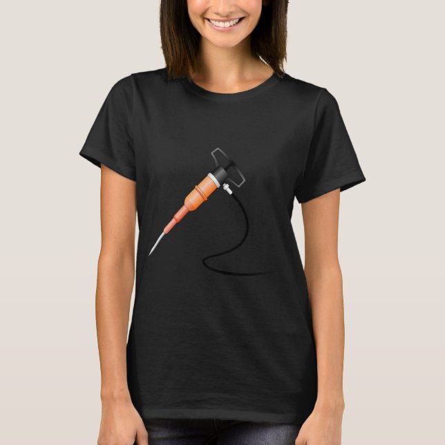 Camiseta Construcción de taladros neumáticos con martillo d (Anverso)